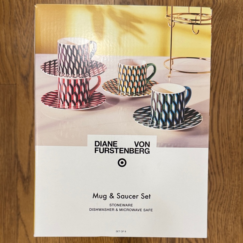 Diane Von Furstenberg Geometric Mug & Saucer Set